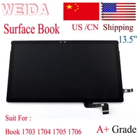 weida lcd replacment for 13 5 microsoft surface book 1703 1704 1705 1706 lcd display touch screen assembly replace book 1st gen