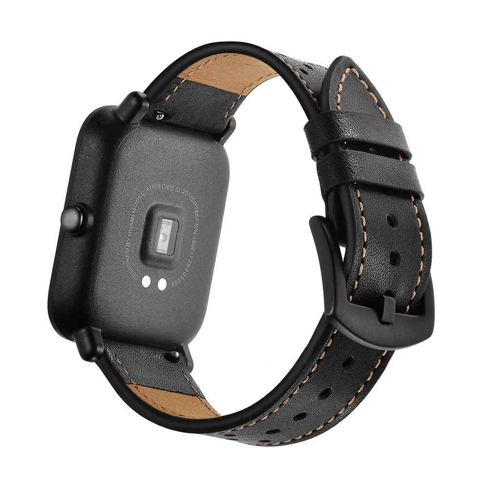 Ремешок кожаный для наручных часов Huami Amazfit Bip Youth|Смарт-аксессуары| |