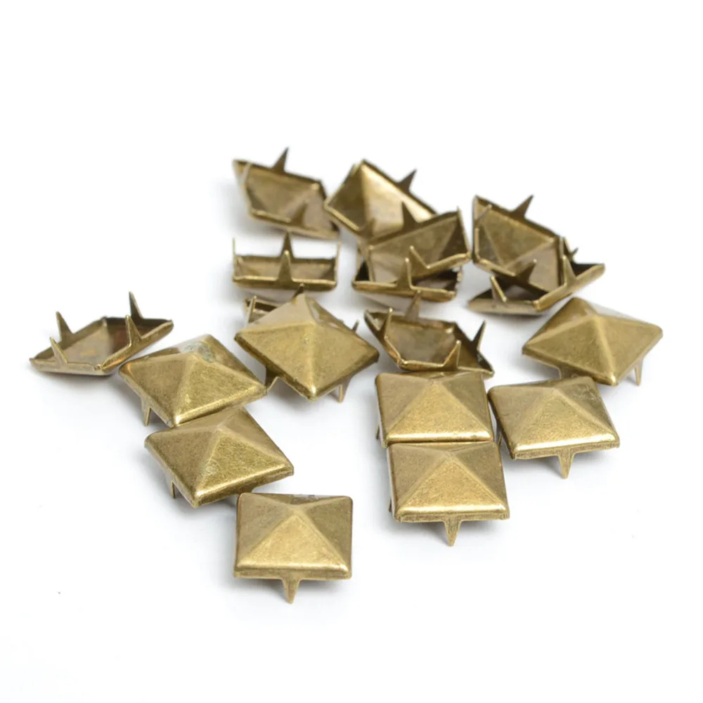 Заклепки-пирамидки для одежды в стиле панк, 10 мм, 100 шт., заклепочные шипы