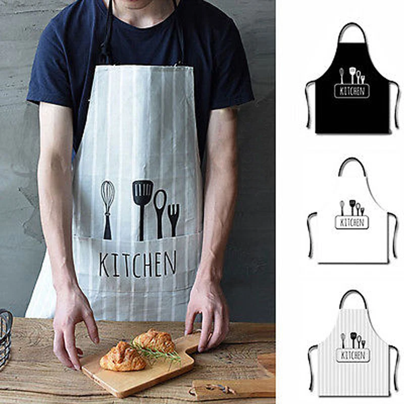 Фартук для барбекю женщин рабочая японская кухонная утварь с рисунком ложки