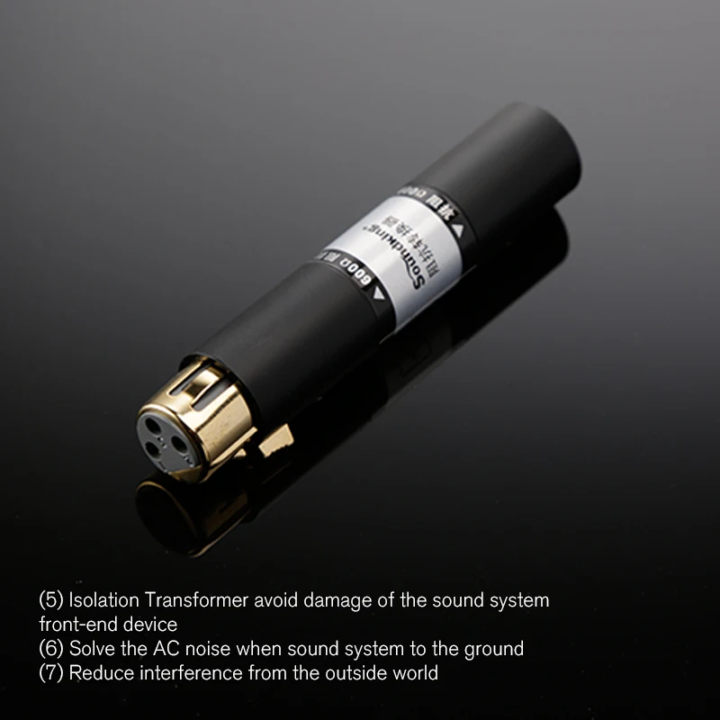 Soundking XLR (F) к (M) сбалансированный преобразователь сопротивления сигнала