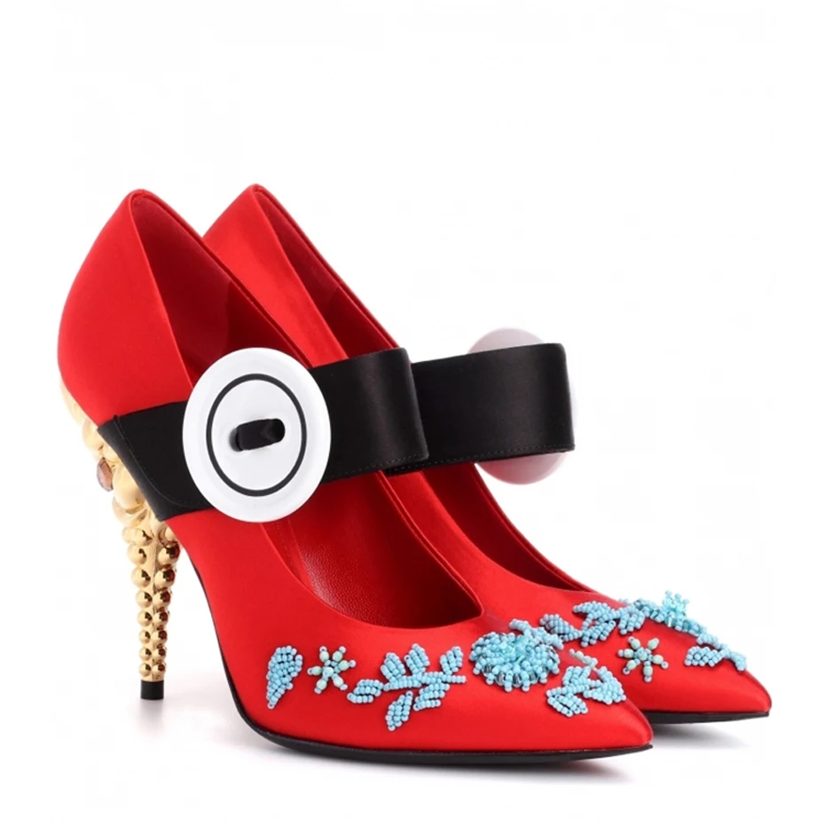 Stylesowner новые весенние Шелковые Тонкие Туфли женские разноцветные туфли на