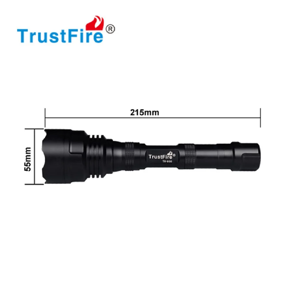 TrustFire TR 800 5 xLED тактический фонарь 1000lm мощный светодиодный фонарик факел