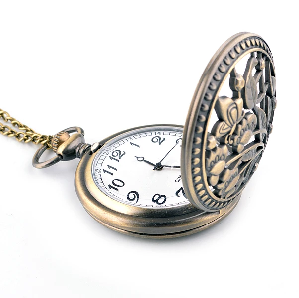 2015 Large factory direct classic carved hollow pocket watch flip creative wholesale retro | Наручные часы