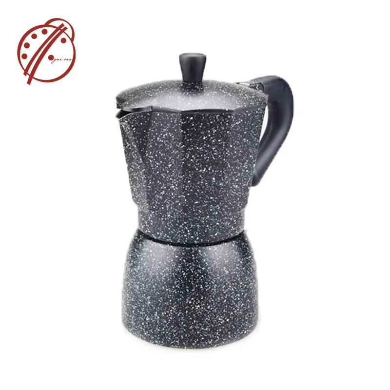Черный кофе Moka горшок поставляется с электрической плитой Подарочная коробка набор Алюминиевый кофейник 240 мл
