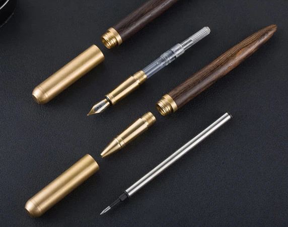 Ручка перьевая чернильная Классическая черная/красная 0 5 дюйма|copper fountain pen|fountain