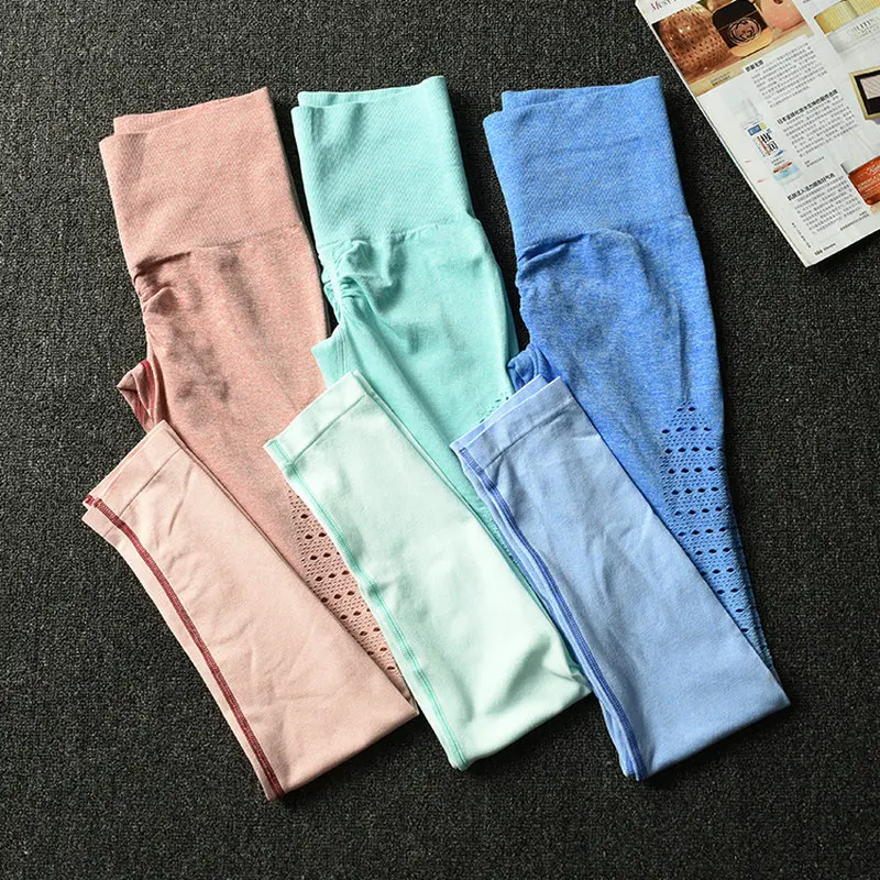 

High Waist Ombre Energy Seamless Women Fitness Push Up Hip Leggings Active Wear Workout GYM Sports Pants Yoga Sport Leggings