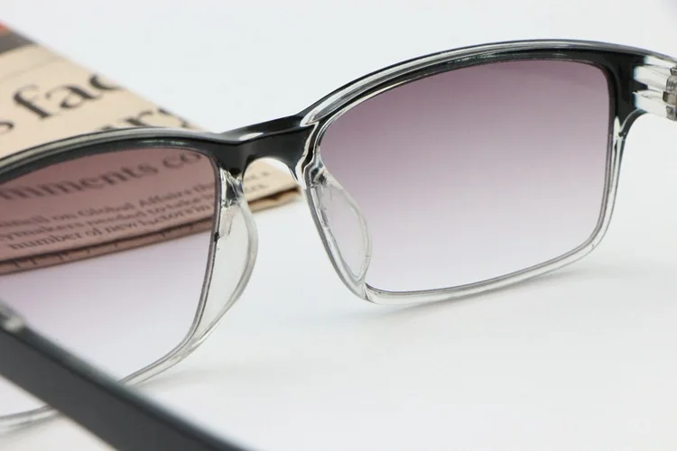 Мужские очки для чтения, градиентные серые линзы, очки, лупа, очки Gafas Ретро+ 1 1,25 1,75 2 2,25 2,75 3,25 3,5 UV400