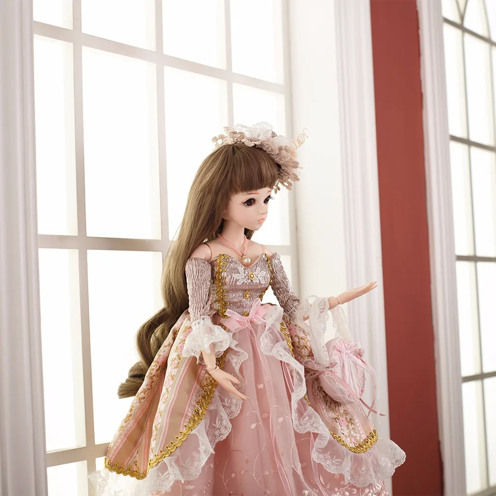 BJD кукла 1/3 коричневый глаза с одежда Искусственные парики обувь макияж 100% ручной