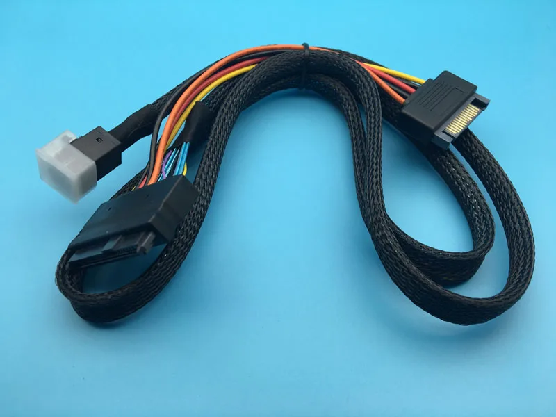 Mini SAS HD SFF-8643 к SFF-8639 кабель для передачи данных 100 см Длина Поддержка 750 PCIe NVME U.2 SSD P3600