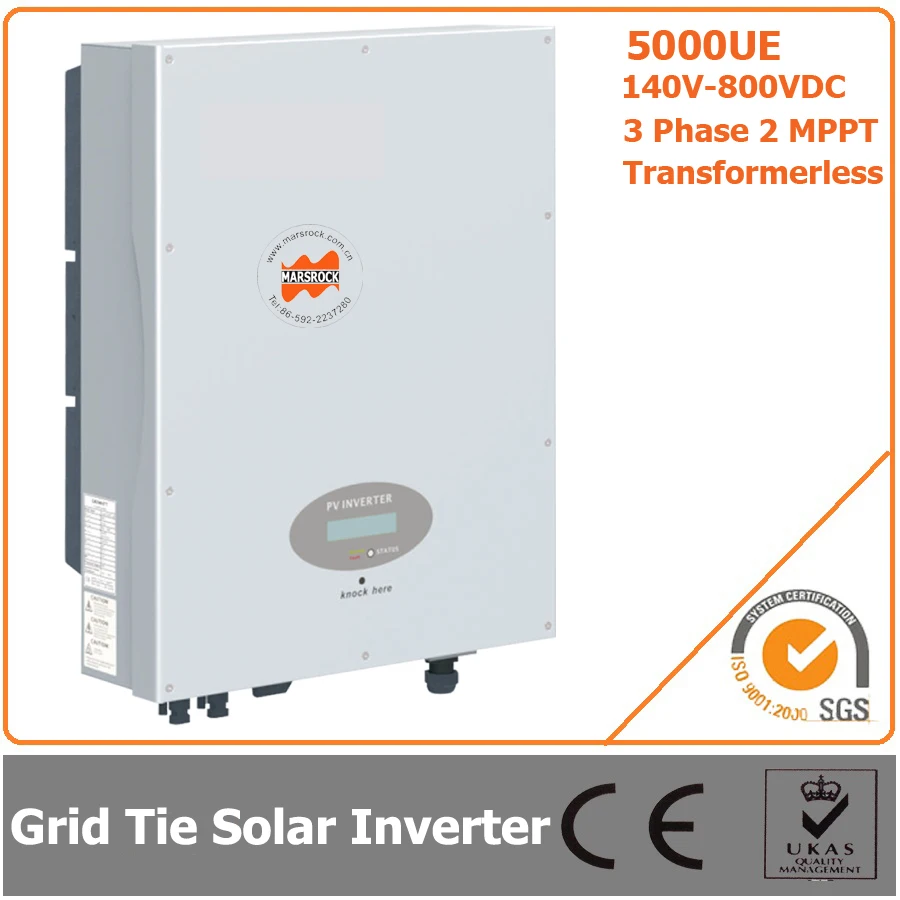 5000 Вт 140в 800в постоянного тока трехфазный трансформатор Солнечный Grid Tie инвертор с