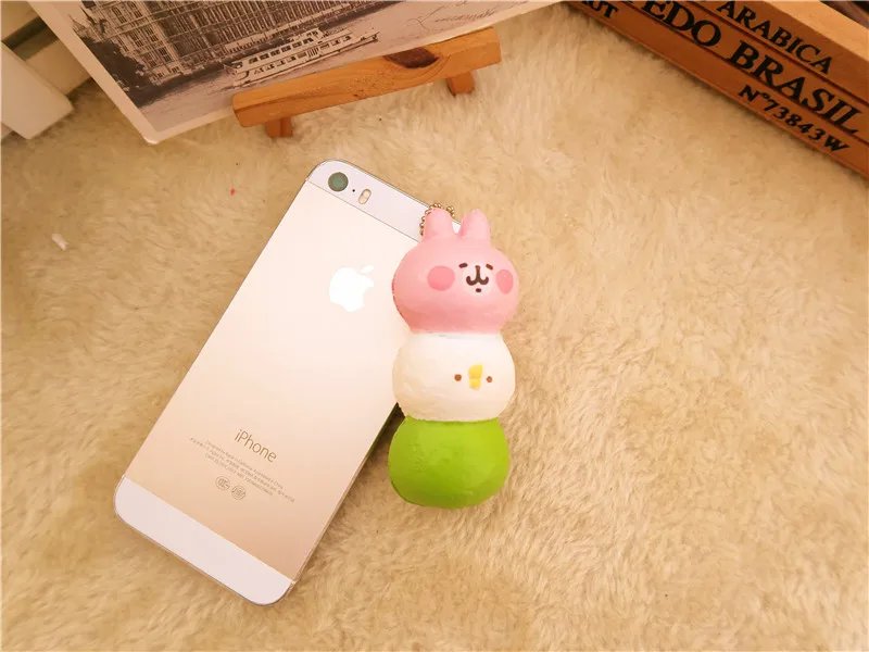Япония милый мультфильм животных мягкое мини Кролик Торт Макарон Dango Мороженое Сладкий Шарм Кулон