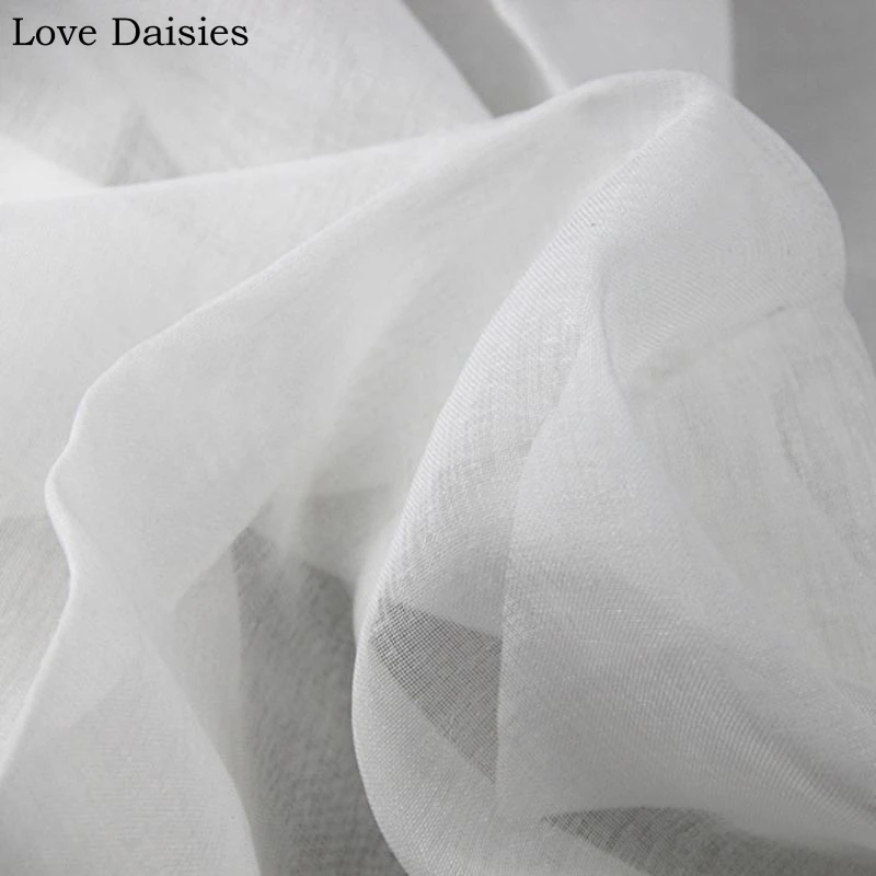 100% Polyester WHITE Window Gauze Width 270CM Fabrics for DIY Screening Windows Door Curtain Home Decor Textile Tissue