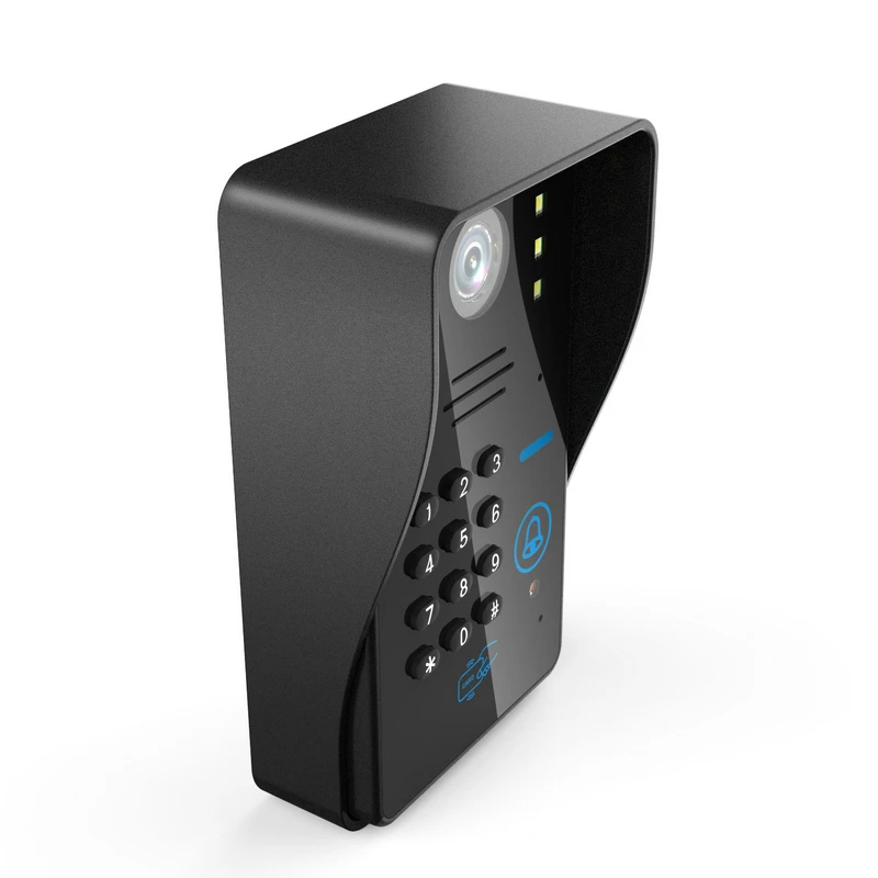 Беспроводной WIFI RFID пароль видеодомофон дверной звонок + система контроля доступа