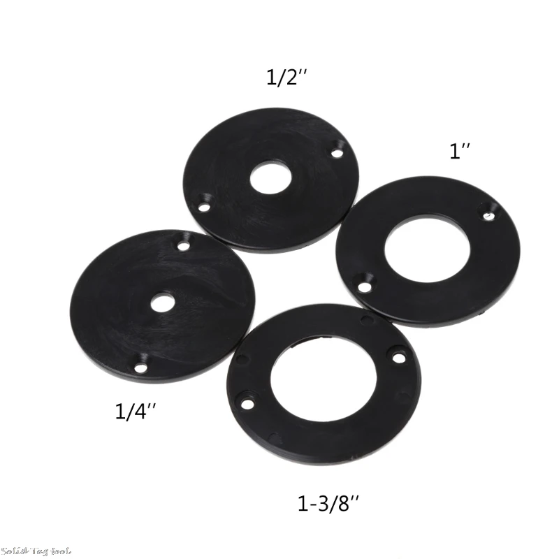 

Aluminum Router Table Insert Plate w/ 4 Rings Screws For Woodworking Benches