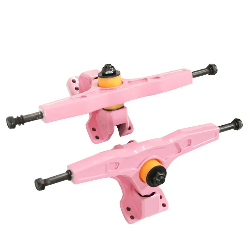 Free Shipping 1pair New Skateboard Truck Black White Pink Long Board 7inch Bridge 180mm Trucks Aluminium | Спорт и развлечения