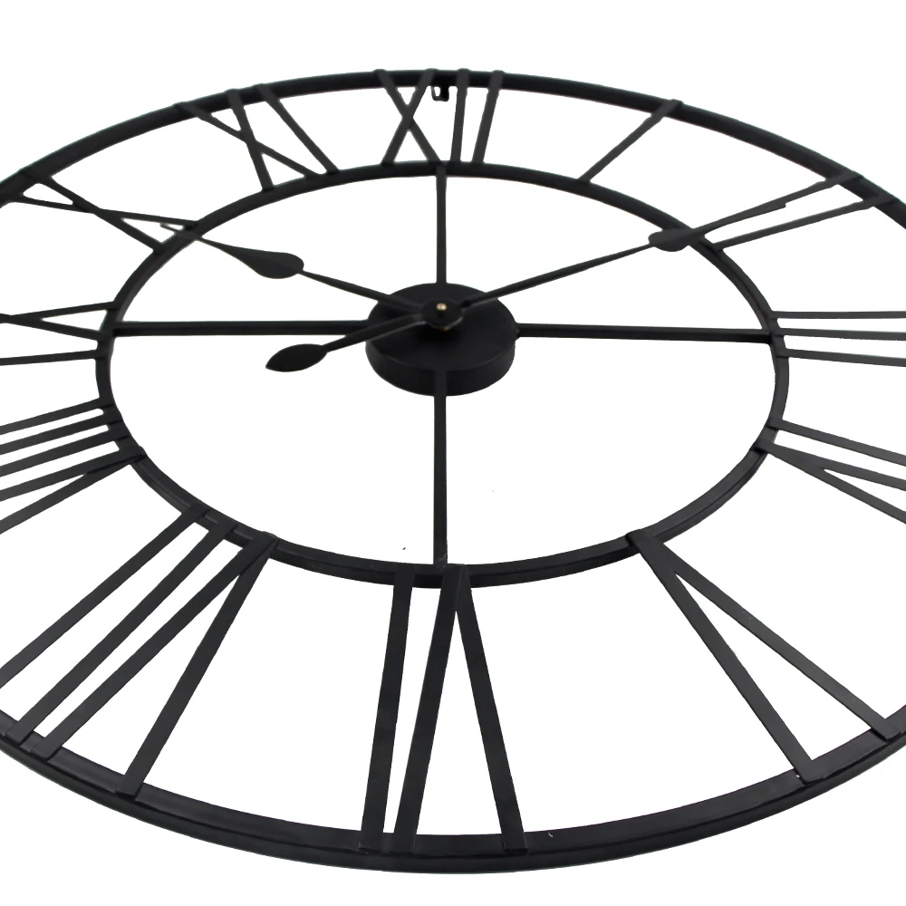 Винтажные настенные часы 80 см винтажные кованые металлические промышленные
