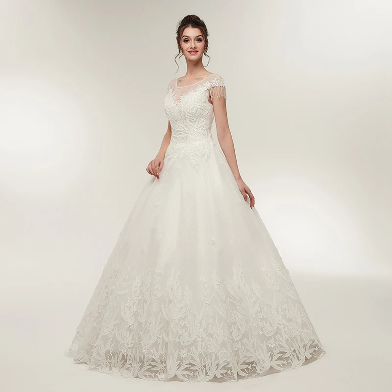 Forevergracedress Новые свадебные платья с рукавами крылышками 2019 трапециевидные