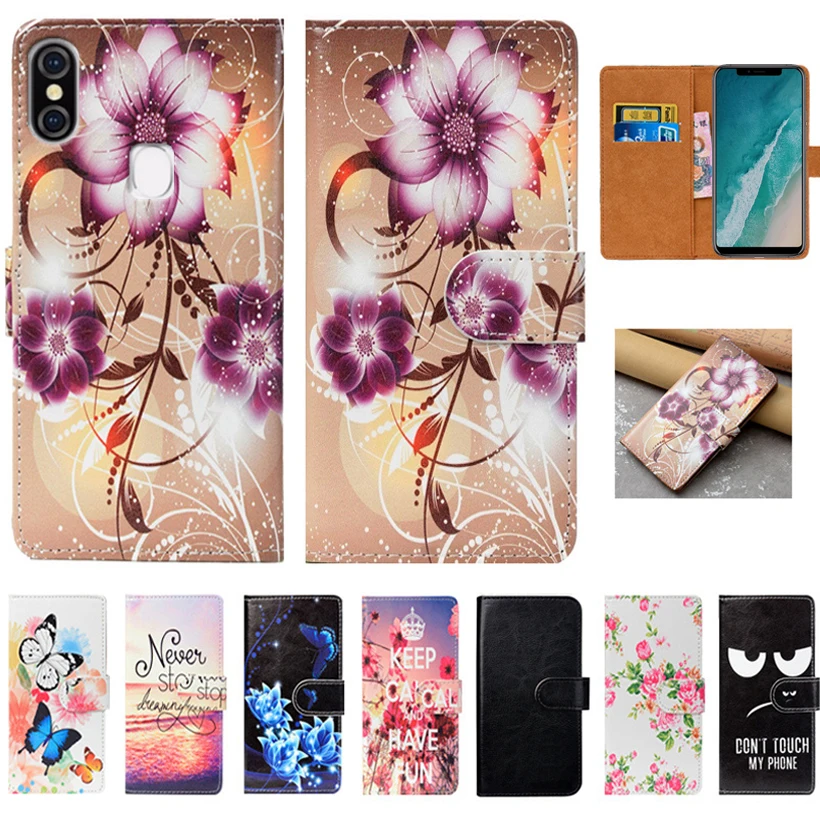 Для Ulefone X чехол Высокое качество искусственная кожа 5 85 &quotпринт Флип Бумажник