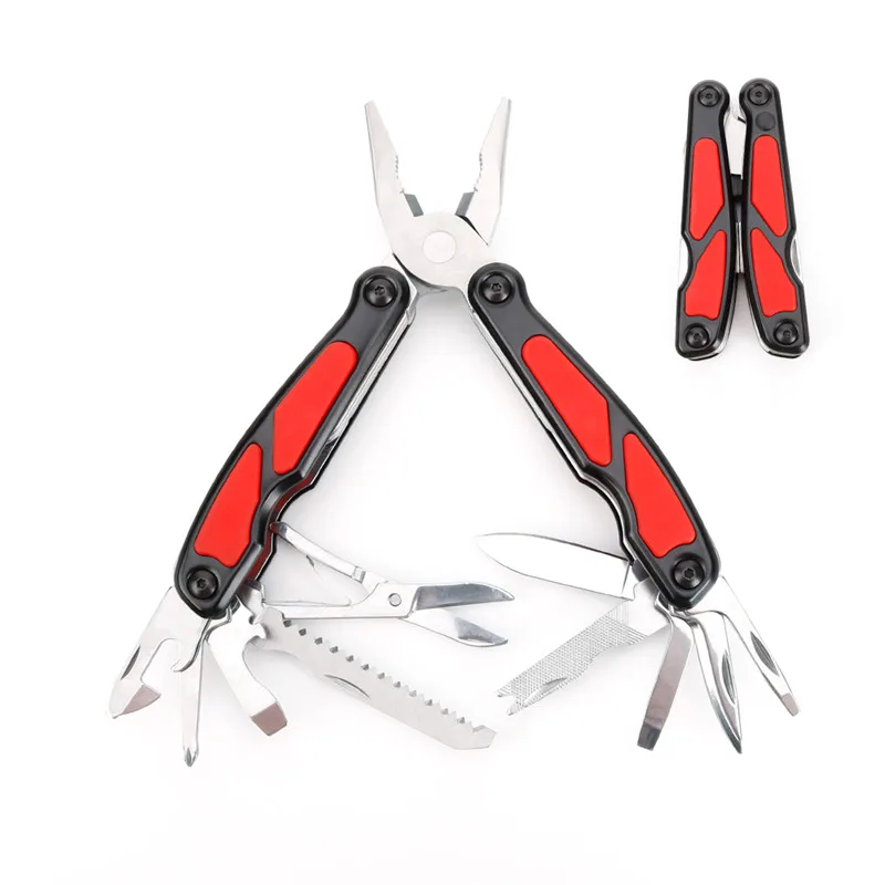 12 in1 folding plier 18 в 1 многофункциональные плоскогубцы, Складные Щипцы для зачистки проводов, резак для кабеля, отвертка для выживания, Многофункциональные комбинированные плоскогубцы, многофункциональные инструменты - Цвет: 12 in1 folding plier