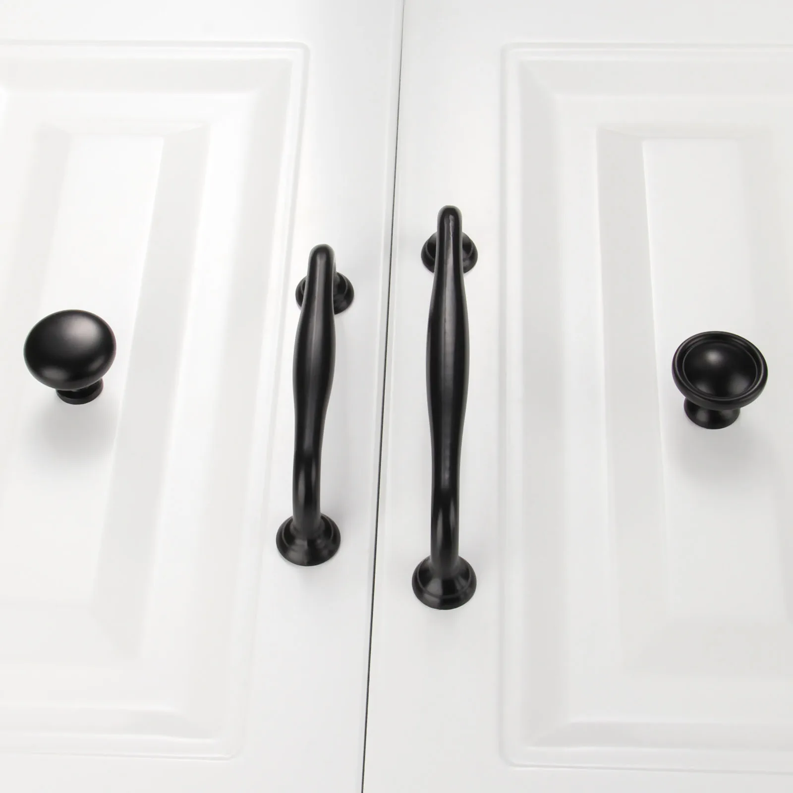 Ручка для мебели DRELD кухонные ручки черного цвета шкафа гардероба ящика