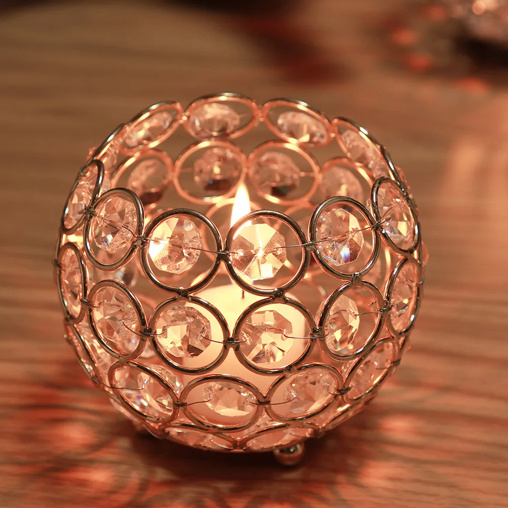 Хрустальные золотые подсвечники свадебные канделябры центральные настольные