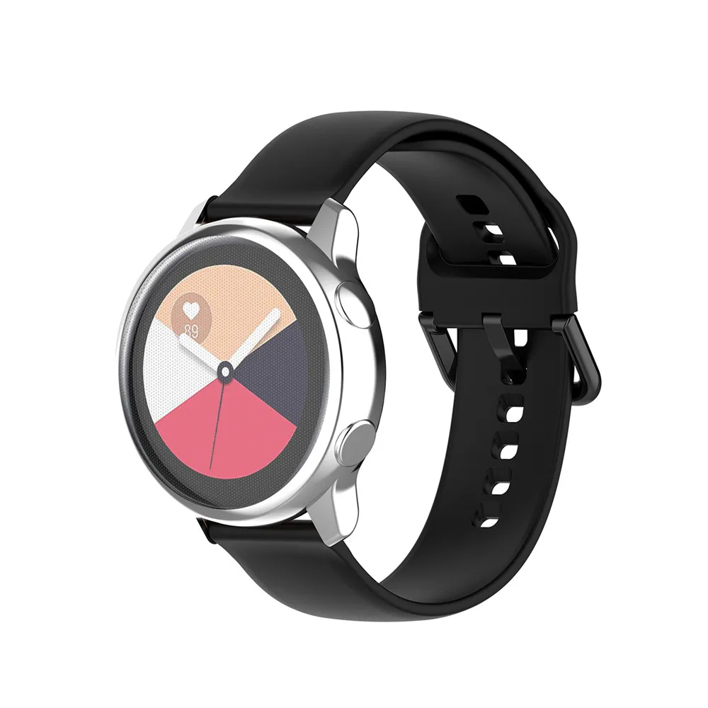 Чехол для часов для samsung Galaxy Watch Active SM-R500, Смарт-часы с гальваническим покрытием, защитная крышка на 360 градусов, чехол, устойчивый к царапинам