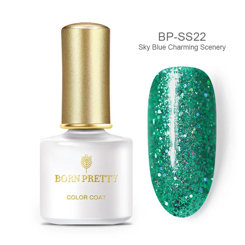 BP-SS22 BORN PRETTY, 6 мл, чистый цветной гель для ногтей, лак, серый, синий цвета, замачиваемый, УФ светодиодный, Полупостоянный Гибридный Гель для дизайна ногтей - Цвет: BP-SS22