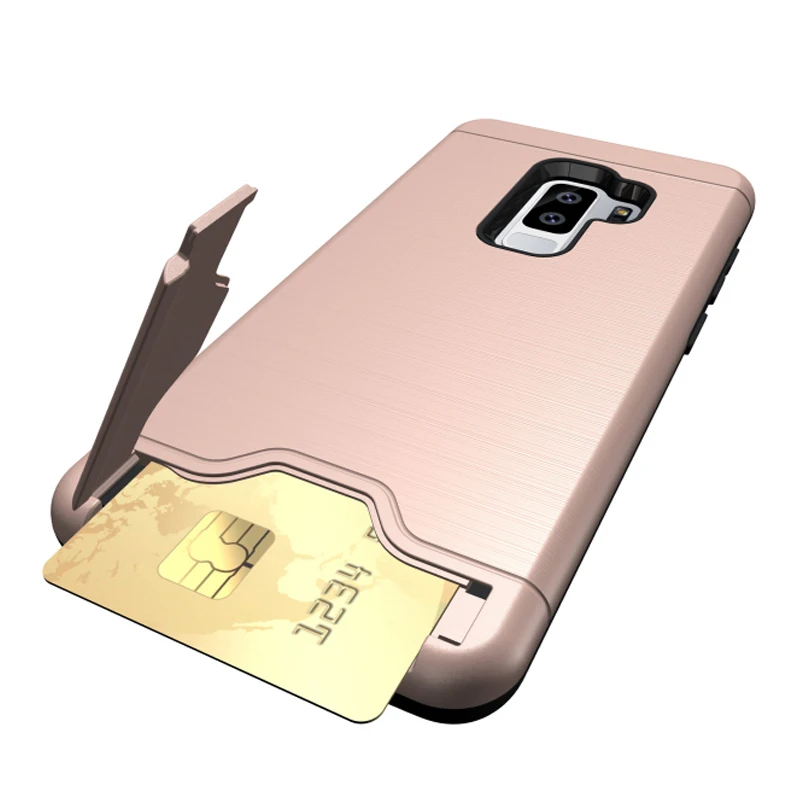 Мягкий резиновый Гибридный ударопрочный чехол из поликарбоната с отделением для