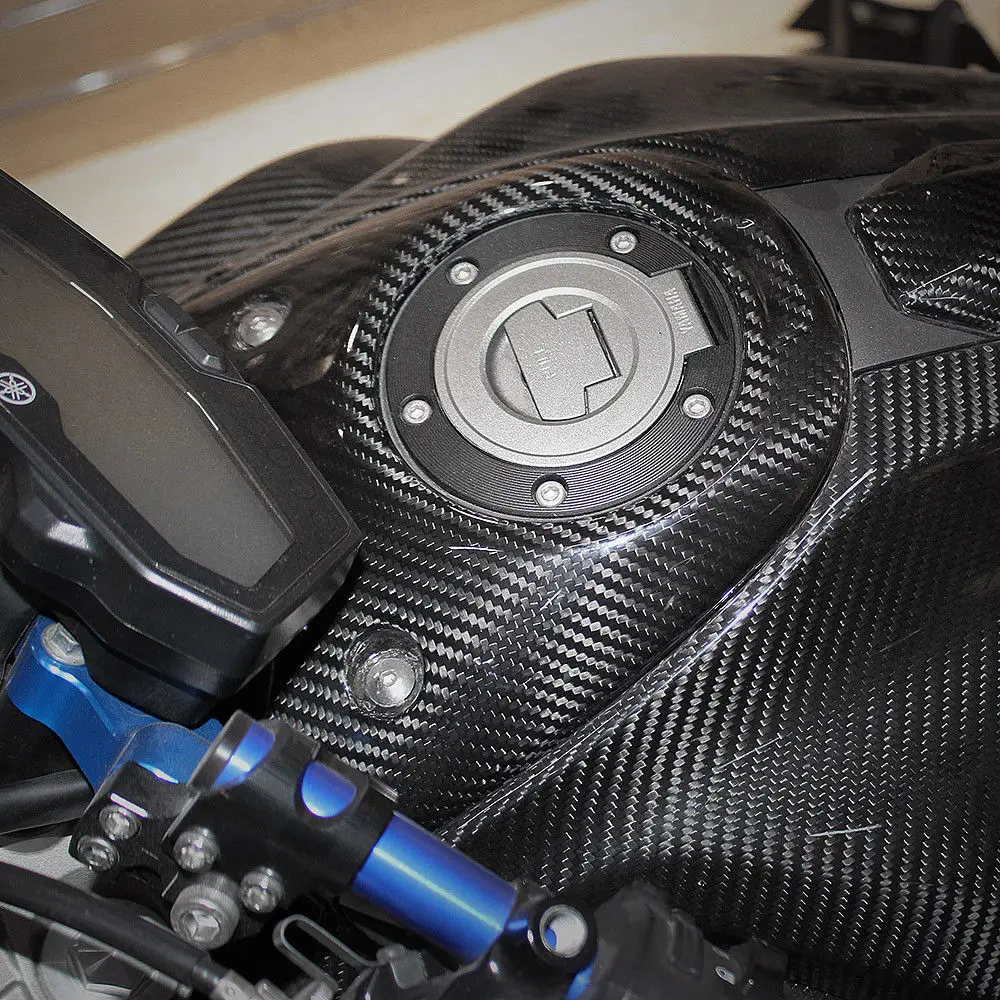 Верхняя панель топливного бака LJBKOALL из углеродного волокна для Yamaha FZ 07 MT FZ07 MT07 2014