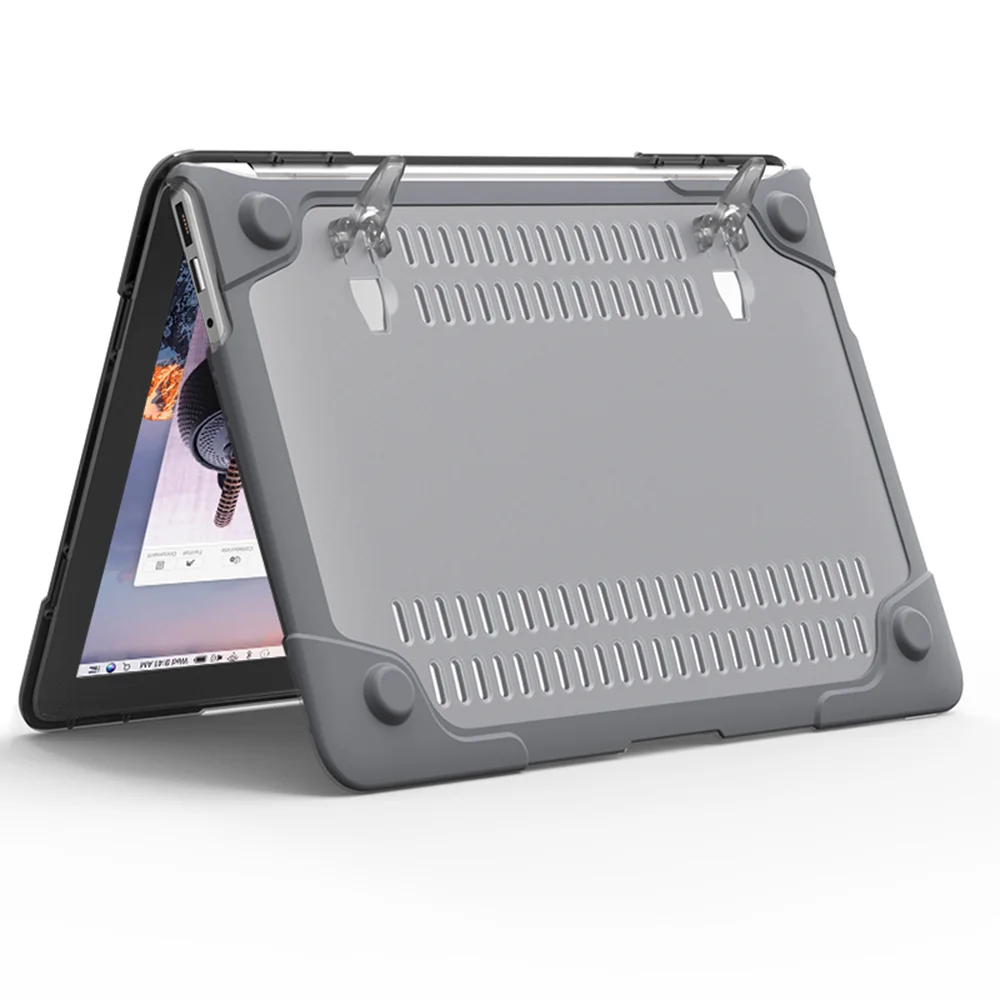 Новый противоударный Внешний чехол складная подставка для Macbook Air Pro Retina 11 12 13 15