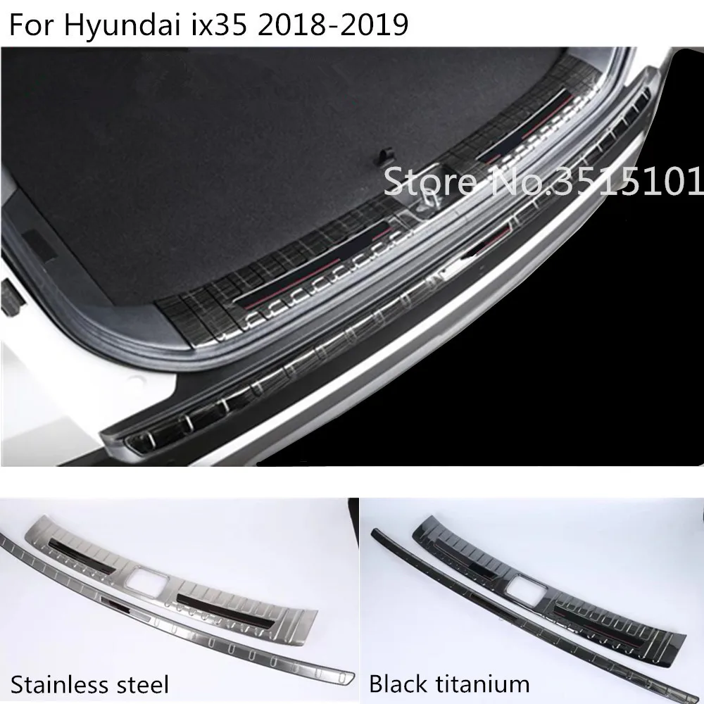 

Car Cover Outside Inside Inner Rear Back Bumper Tailgate Pedal Strip Trim Plate Lamp Threshold For Hyundai IX35 2018 2019 2020