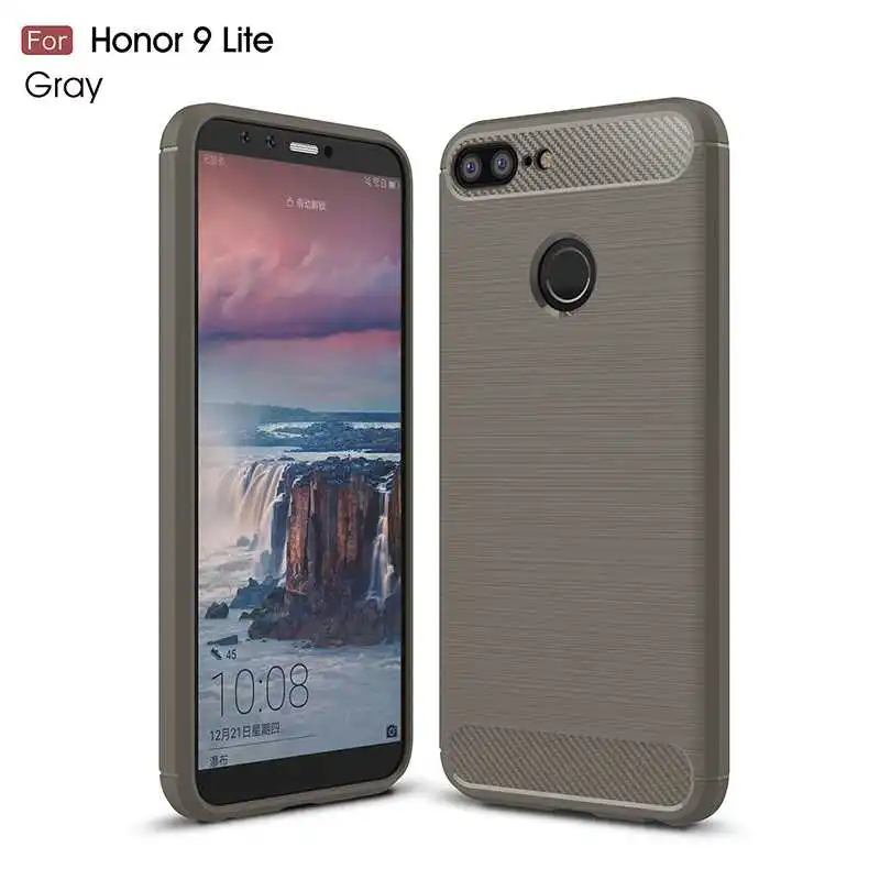 Модный противоударный мягкий силиконовый чехол Mokoemi 5,6" для huawei Honor 9 Lite, чехол для huawei Honor 9 Lite, чехол для телефона - Цвет: Gray