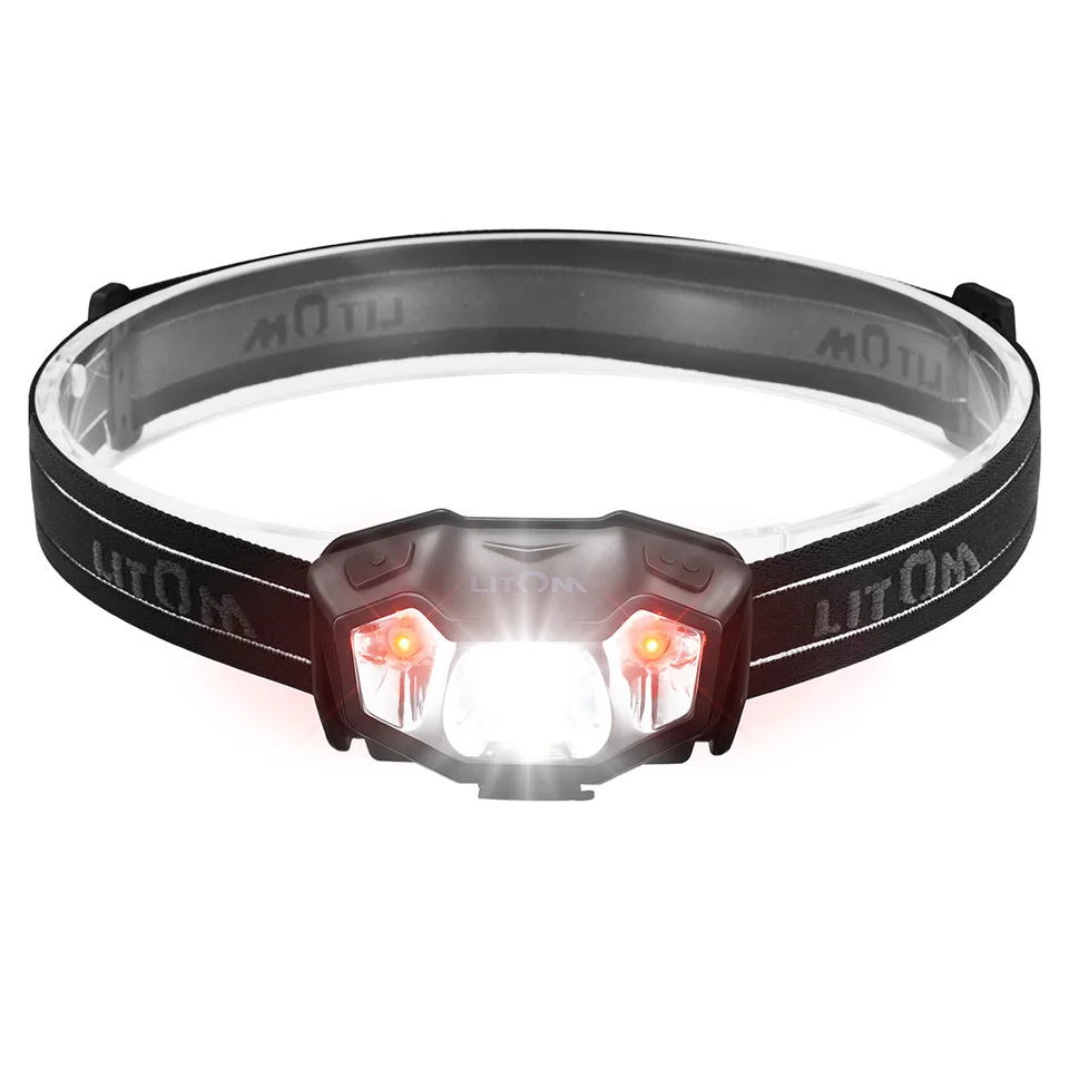Litom HM193 налобный фонарь супер яркий Перезаряжаемый светодиодный фонарь IPX6 Водонепроницаемый 6 режимов освещения 6H Длительность работы USB фонарик
