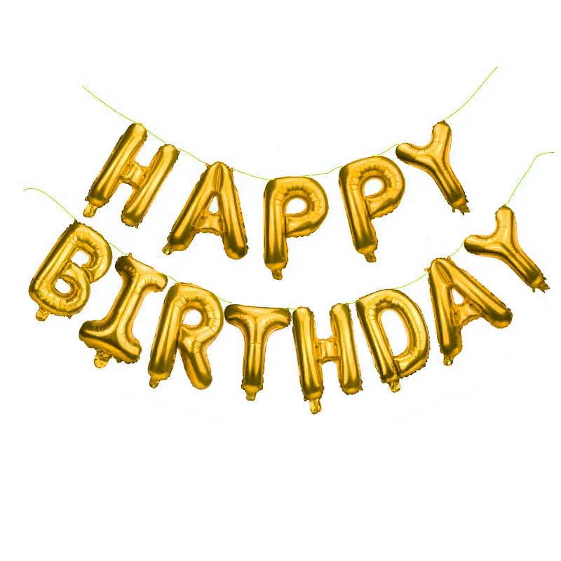 Letter Ballons gold Шары с буквами, декоративные воздушные шары на день рождения, голубые шары на день рождения, украшения для взрослых и детей, Балон, Балон, металлик, Балон, гелий, XN - Цвет: Letter Ballons gold