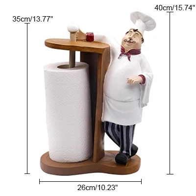 Roll Paper Shelf Strongwell рулон бумажная полка шеф-повара модель украшения изделия из смолы мультфильм отель Deskstop украшения дома аксессуары Подарочная игрушка - Цвет: Roll Paper Shelf