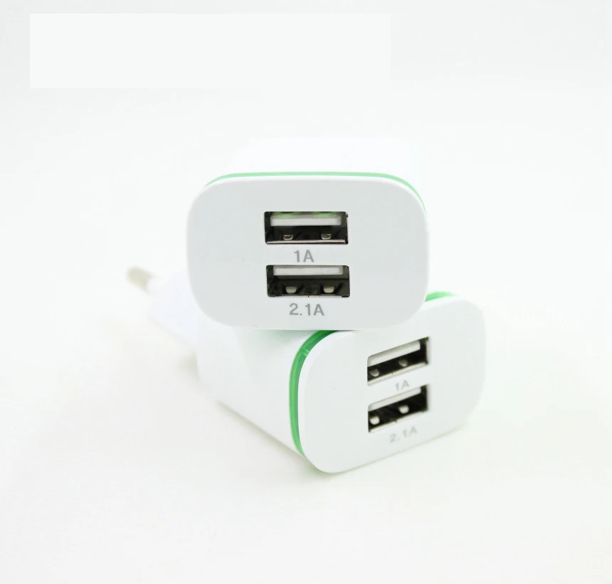 5 В 2.1a Smart Travel двойной 2 USB Зарядное устройство адаптер стены Портативный ЕС разъем