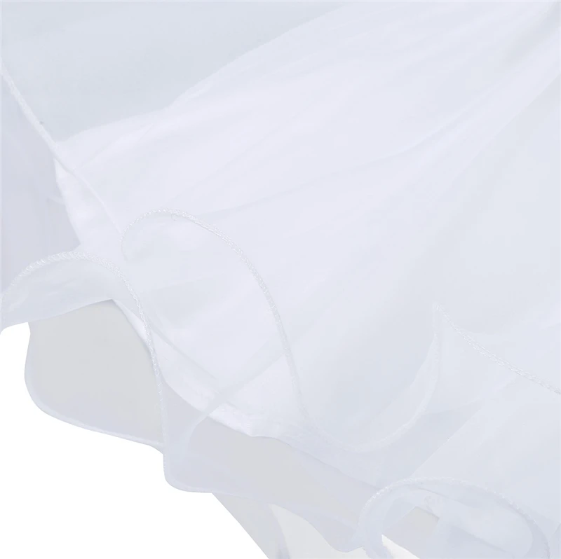 Новинка платья для маленьких девочек белые из органзы с 3D розами новорожденных