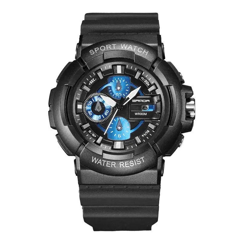 SANDA 2018 новые классические мужские и женские спортивные водонепроницаемые часы