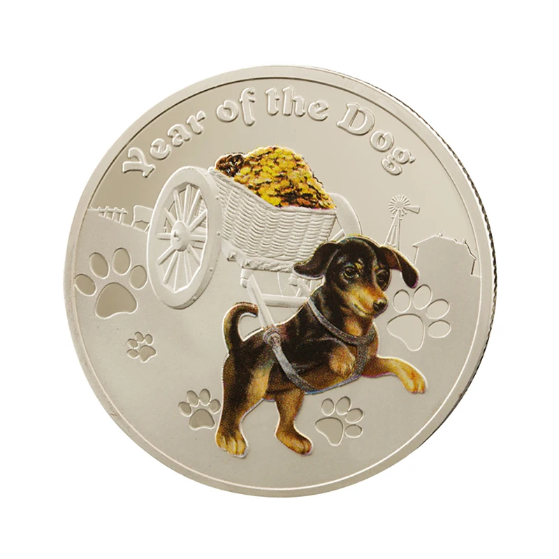 2018 Новый год собаки для малышей от рождения Коллекционная монета Двенадцать