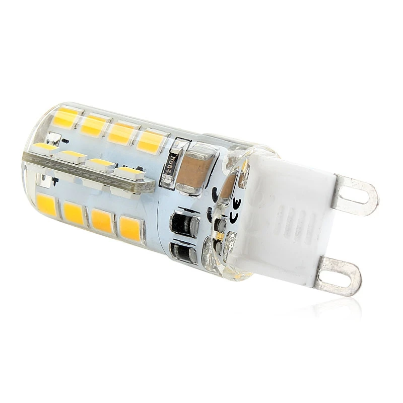 Светодиодная лампа кукуруза G9 2835 SMD теплый белый 32 светодиодная силиконовая