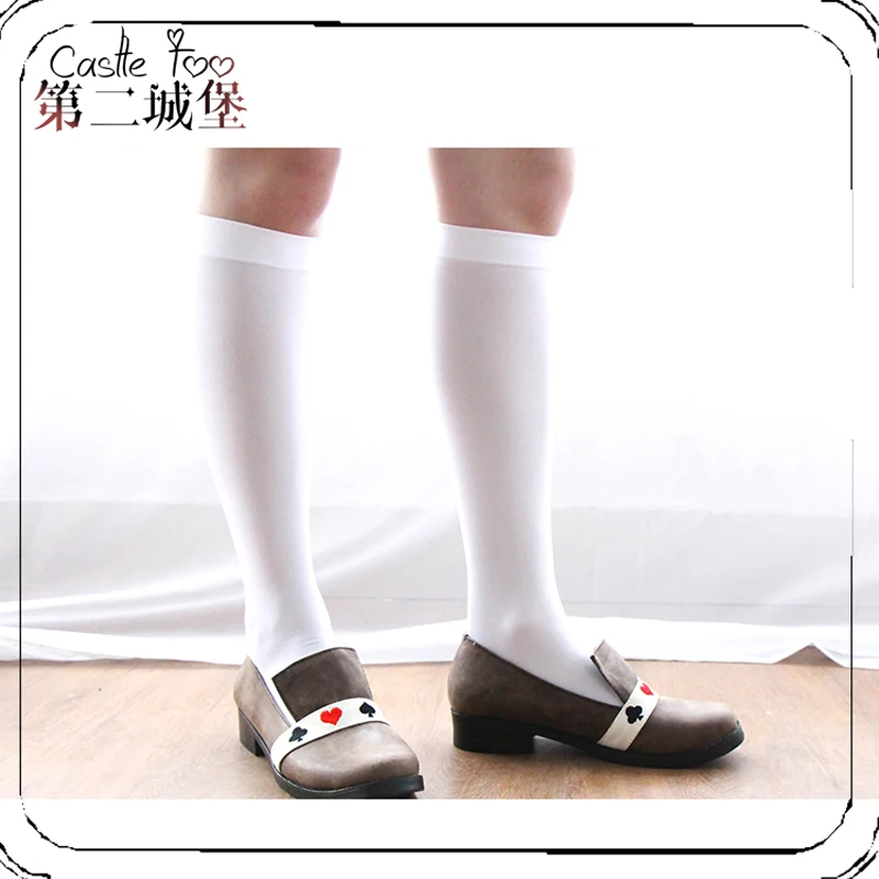 Lolita Shoes Women Casual Fashion Black gothic Pumps Thin Heels Poker Prince Cosplay High | Тематическая одежда и униформа