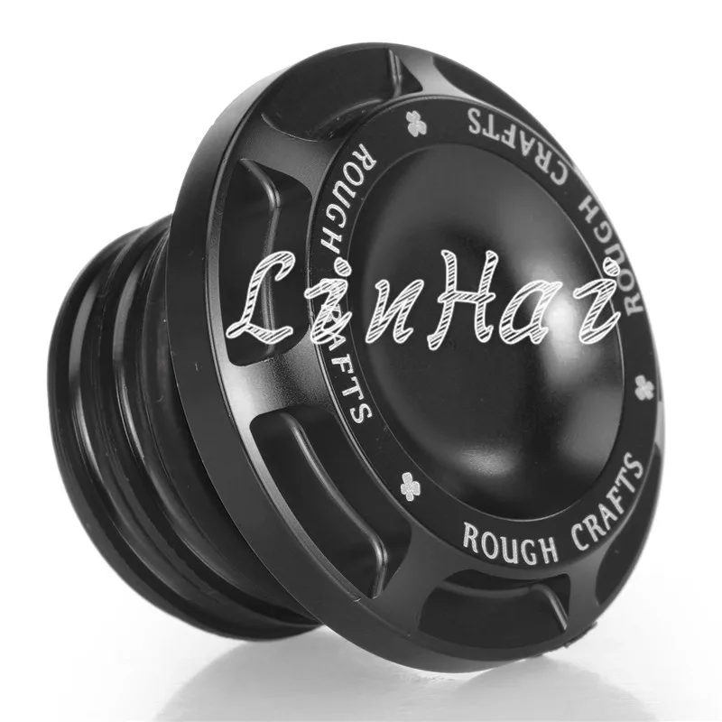 Черный CNC грубые ремесла алюминиевый топливный газовый масляный колпачок для Harley