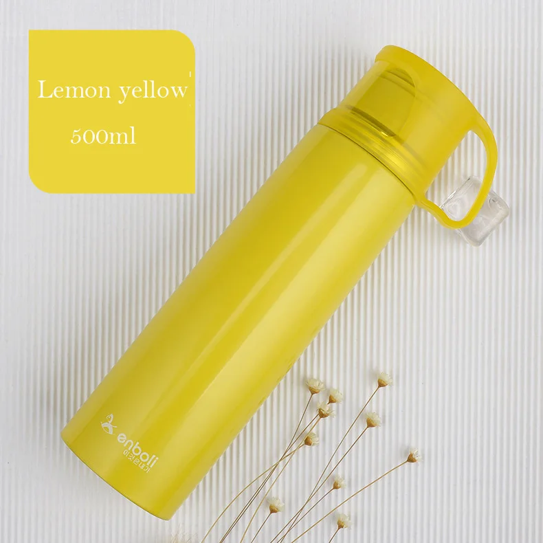 Keelorn 10 цветов Вакуумная бутылка Горячий чайник нержавеющая сталь бутылка Изолированная грелка kettl кофейная бутылка кемпинг бутылка для напитков - Цвет: yellow.