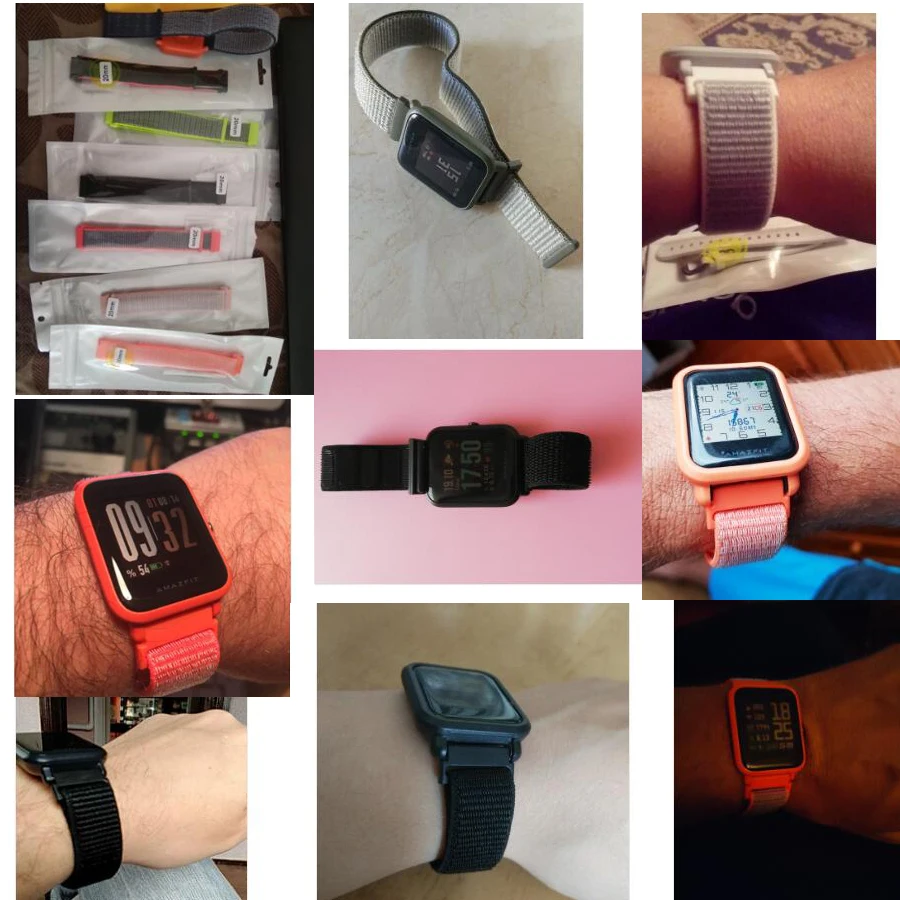 Спортивный нейлоновый ремешок для Amazfit ремешок Bip браслет для huawei Watch GT Honor Magic для Huami Amazfit Pace Stratos 2 GTS GTR 47 мм