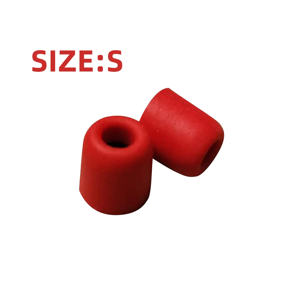 red S size FDBRO T400 Шум изоляции пены памяти подушечки для наушников Губка амбушюры вкладышей для вкладыши гарнитура Bluetooth наушники 1 пара(2 шт - Цвет: red S size