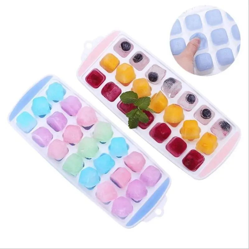 21 Grids Silicone Ice Cube Mold Square DIY Fruit Maker Tools Home Kitchen Bar Drinking Refrigerator Frozen Accesoriess | Дом и сад