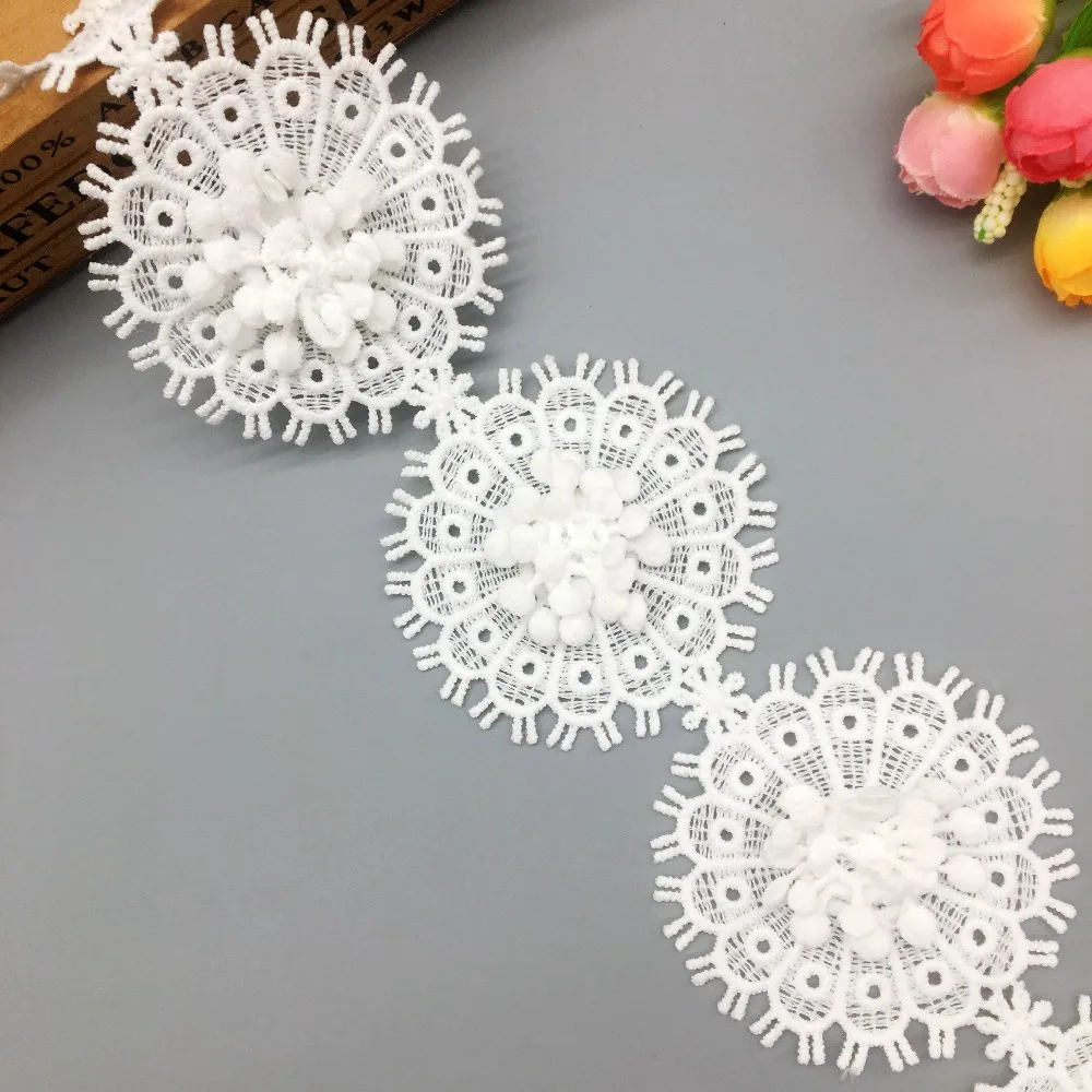 GXINUG 1 Yd Sun Flower индийская кружевная отделка ткань свадебное платье Свадебная лента