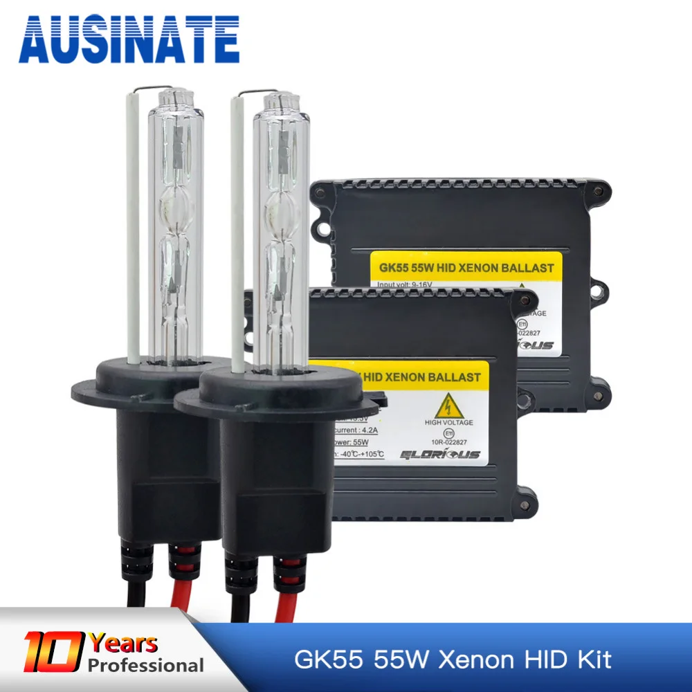 1 комплект AC 55W H7 ксеноновая лампа H1 H3 H4 H11 H8 H9 9005 9006 881 D2S HID Xenon Kit 4300K 5000k 6000K 8000K