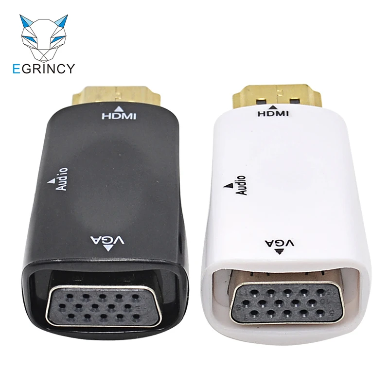 Ergincy адаптер hdmi-vga конвертер кабель с аудиокабелем Мужской к женскому HDMI адаптер HD 3D 1080 P для HDTV портативных ПК PS3 PS4